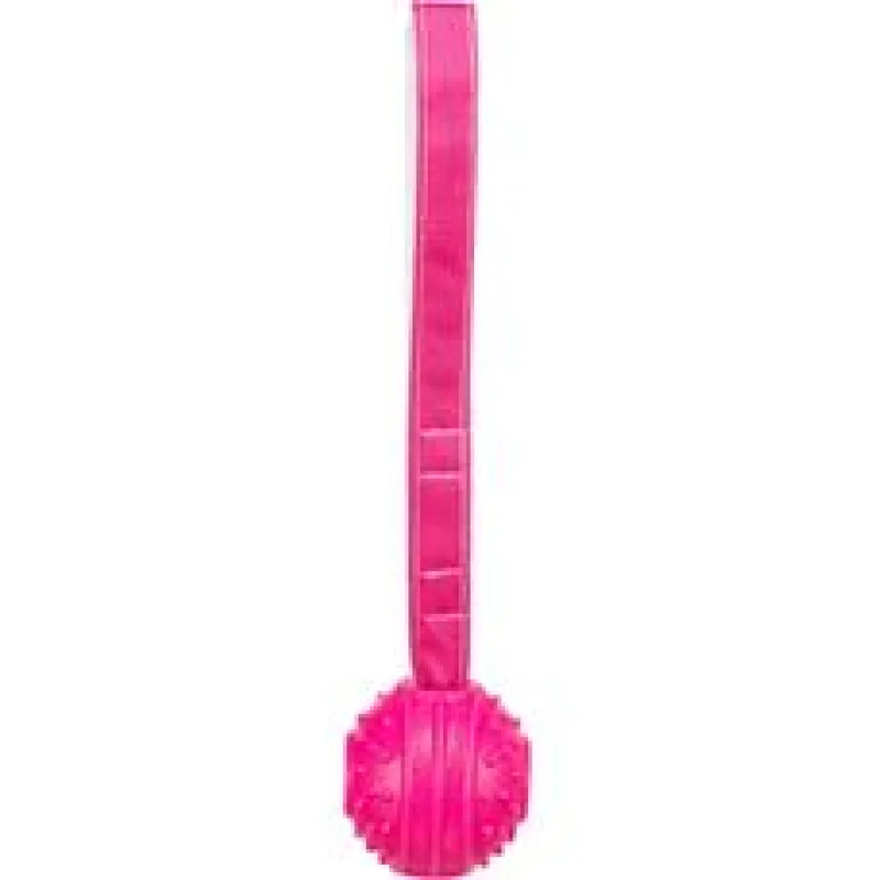 Soft & Strong, míček s poutkem, TPR, růžová 1ks/27cm