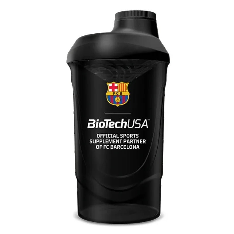 FC Barcelona Šejker - 600 ml - BioTech USA Farba: Čierna