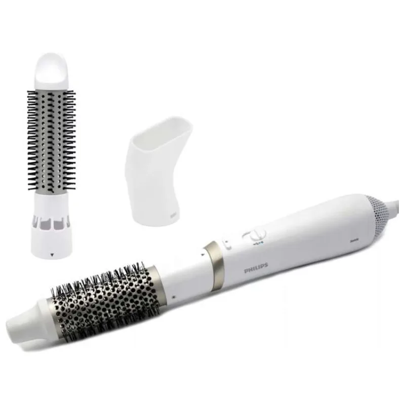 Philips BHA303/00 horkovzdušný kulmofén bílý, 800 W, 3 nástavce, ionizace, keramický povrch (BHA303/00)