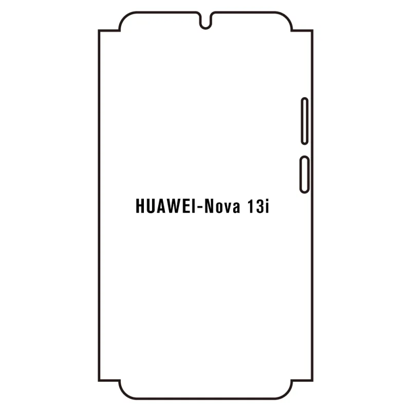 Sunshine Huawei Nova 13i Predná Hydrogél ochranná fólia Strih: Predná časť a rám, Typ fólie: Anti-Spy (Privacy)