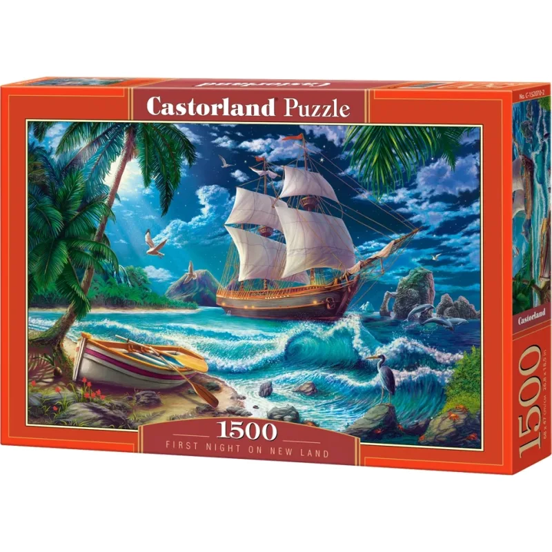 Castorland Puzzle Prvá noc na novom území 1500 dielikov