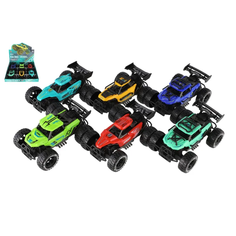 Teddies Auto terénne Off-Road 11x16cm na zotrvačník 4 farby