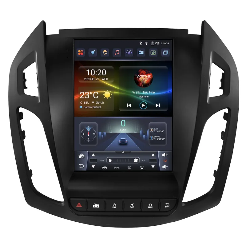 HIZPO FDCNT9701 Autorádio 9,7“ Android pro Ford Tourneo Connect / Transit Connect Model: 6S9701 (6+64GB) CHR3401_6S9