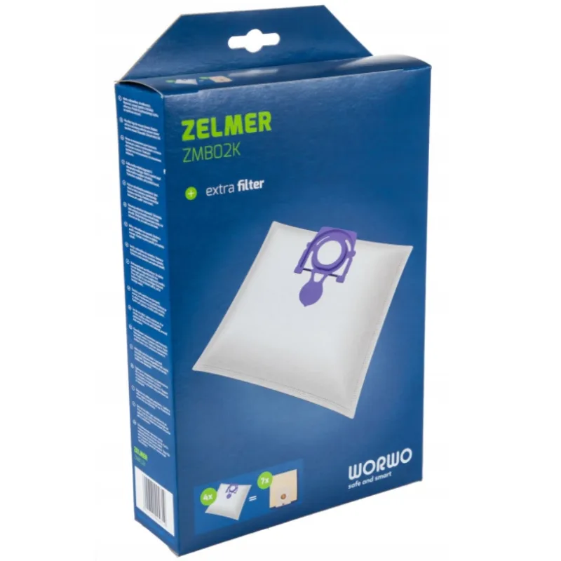 Worwo ZMB02K - vrecká pre vysávače Zelmer Meteor 2, Elf, Odyssey - 4ks + filter