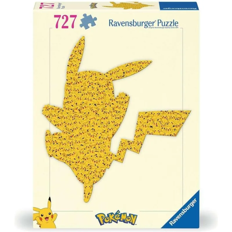 Obrysové puzzle Ravensburger 727 dielikov Pokémon Pikachu