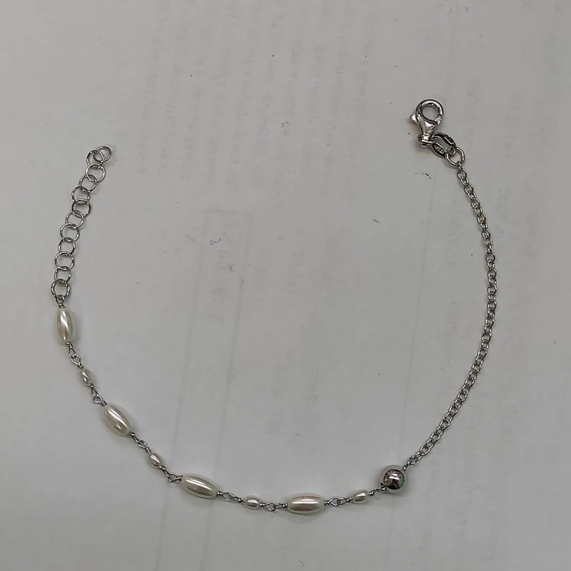 nár kulička a perličky oválné dĺžka náramku 16+3cm
