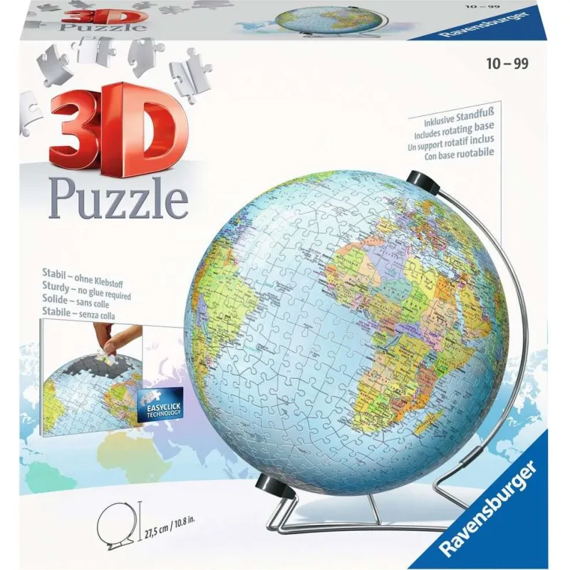 Ravensburger 3D Puzzleball Glóbus (Zemeguľa) 550 dielikov