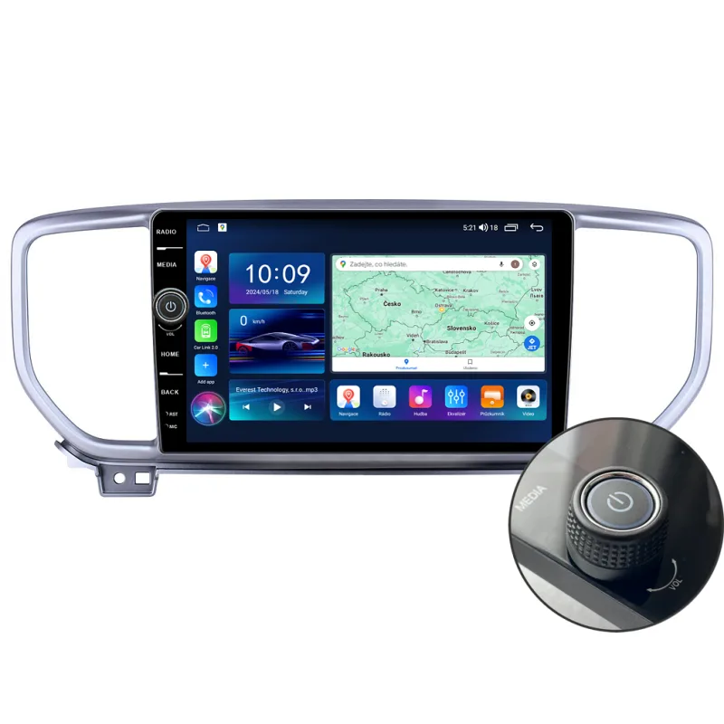 Everest 2DIN autorádio EVE52 Android, Kia Sportage 4 KX5 B435