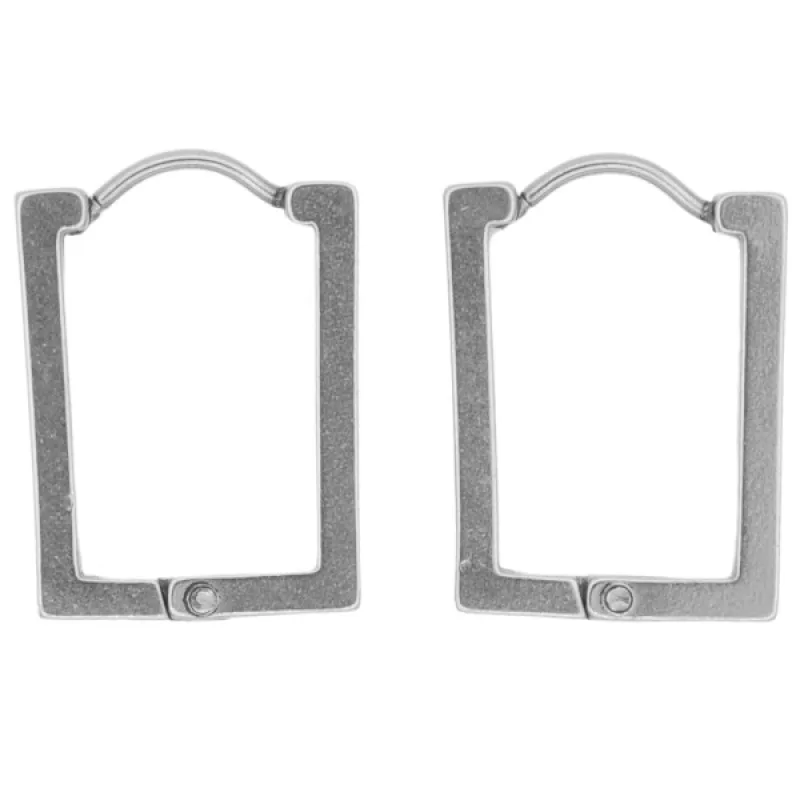 Náušnice z chirurgickej ocele obdĺžniky ARTSTEEL TSU810