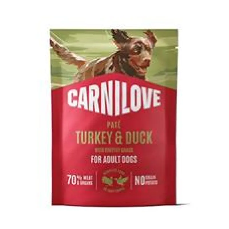 Carnilove Dog Pouch Paté Turkey&Duck+Timothy 300g