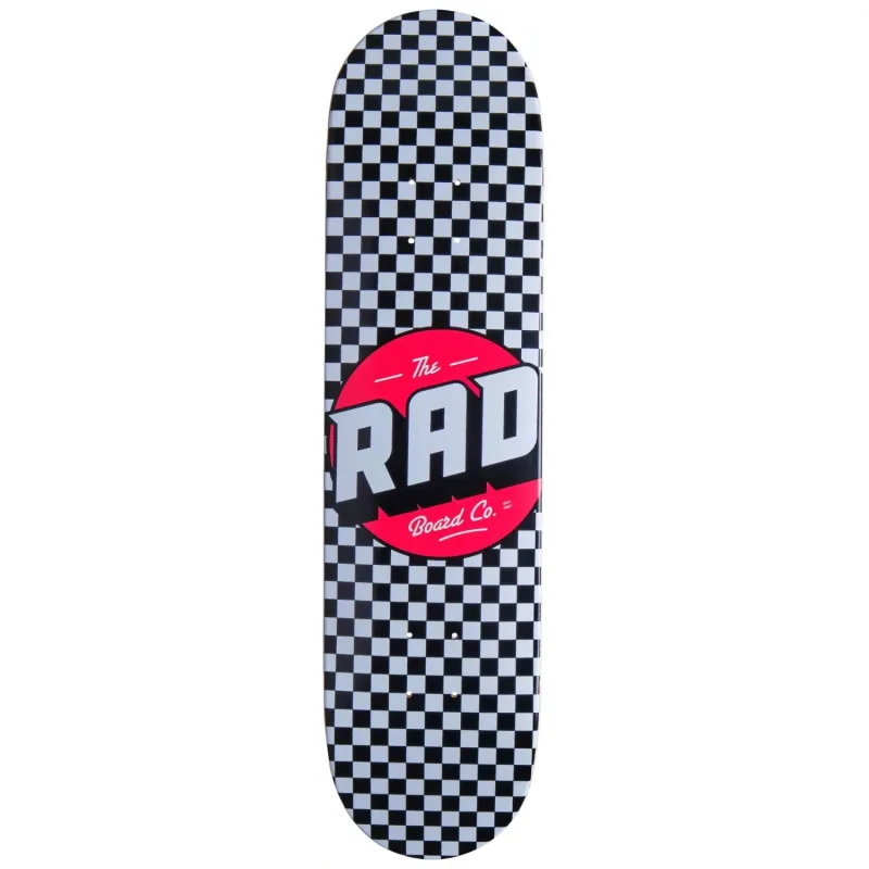 RAD Checker Skate Doska (8"|Čierna/Biela)