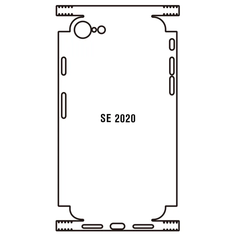 Sunshine iPhone SE 2020 Zadná Hydrogél ochranná fólia Strih: Zadná časť a rám 2, Typ fólie: Číra