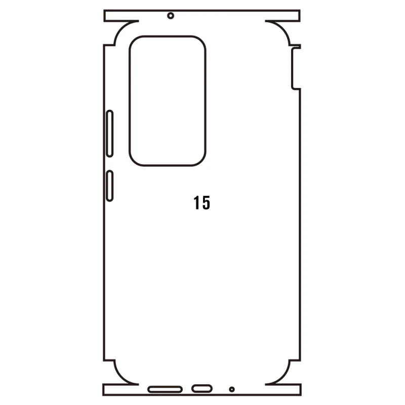 Sunshine Xiaomi Redmi 15 4G Zadná Hydrogél ochranná fólia Strih: Zadná časť a rám 1, Typ fólie: Číra