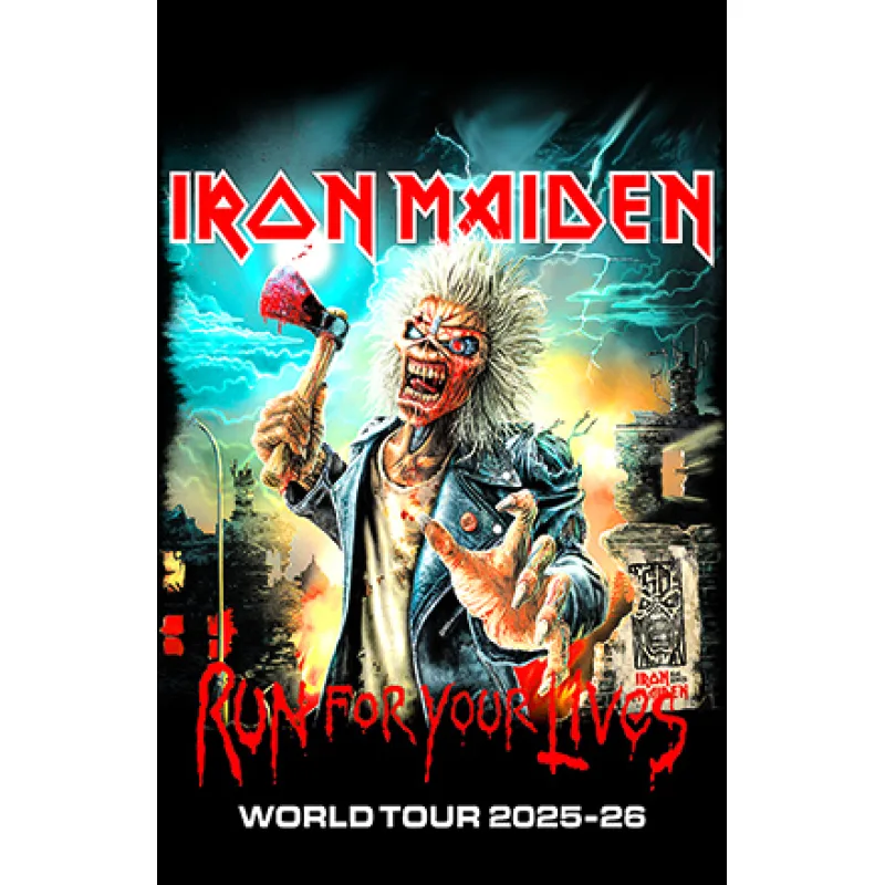 Iron Maiden - Run For Your Lives World Tour 2025–26 (vlajka)