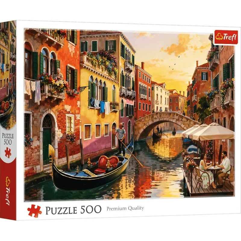 Puzzle Trefl 500 dielikov Benátky pri západe slnka