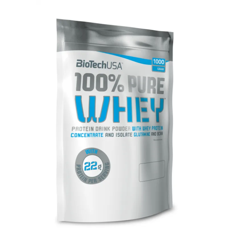 100% Pure Whey 1000 g - BioTech USA Príchuť: Karamel - Kapučíno