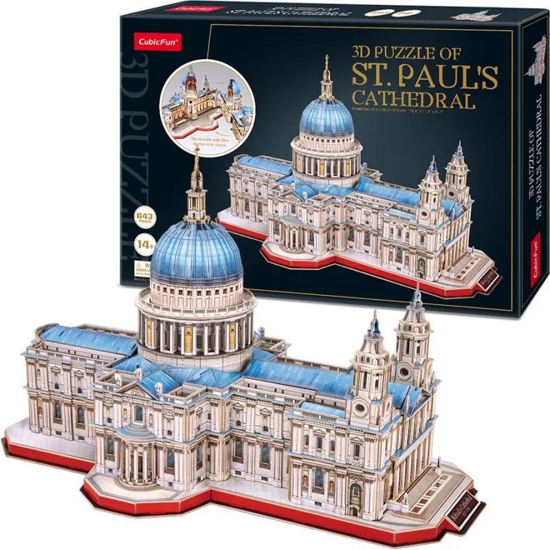 CubicFun 3D puzzle Katedrála svätého Pavla 643 dielikov (Master Collection)