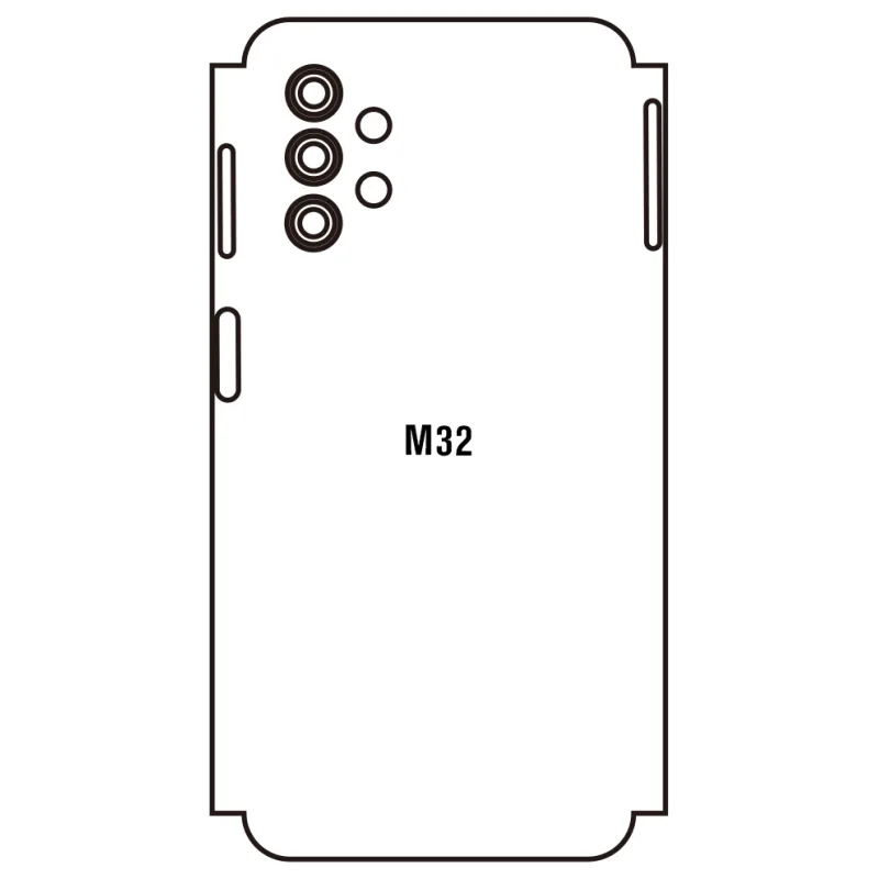 Sunshine Samsung M32 5G Zadná Hydrogél ochranná fólia Strih: Zadná časť a rám 5, Typ fólie: Matná
