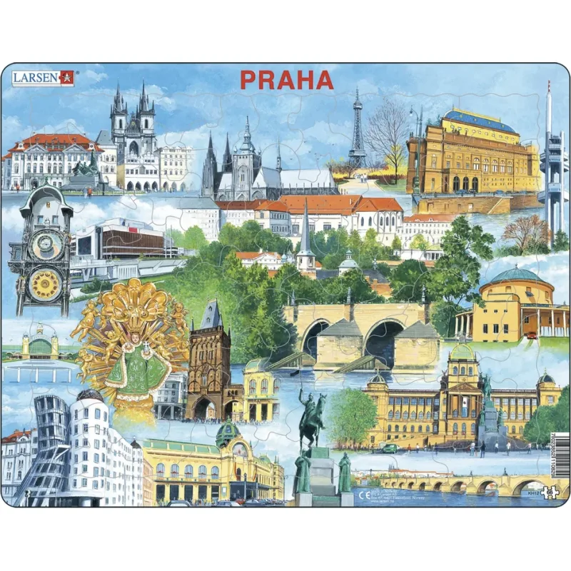 Deskové puzzle Larsen Praha 66 dílků