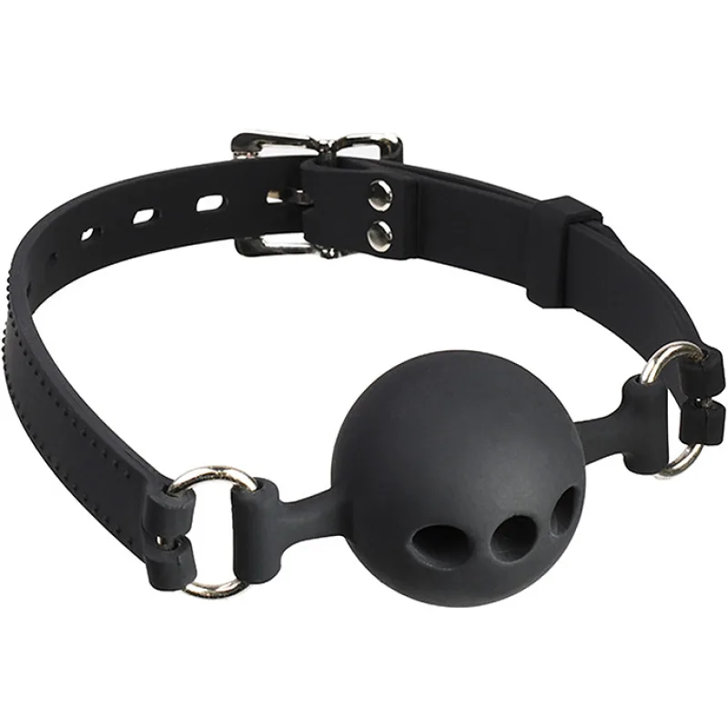 Bondage Beginner Breathable Rubber Ball Gag Medium