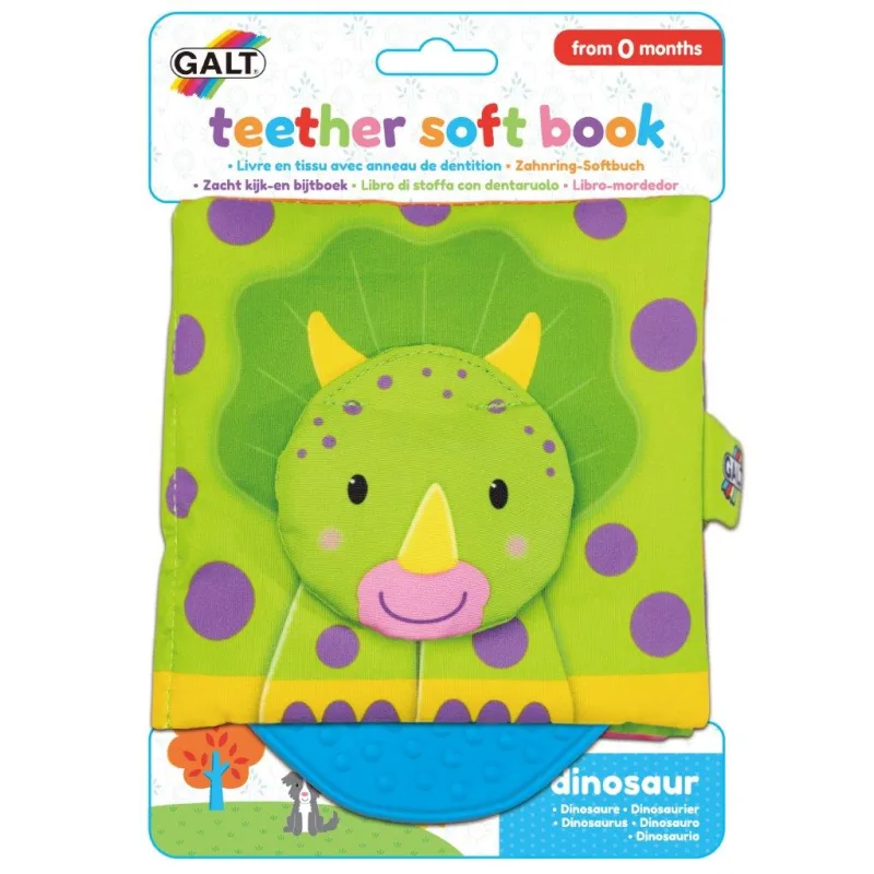 Galt Detská knižka s hryzátkom - Dinosaury