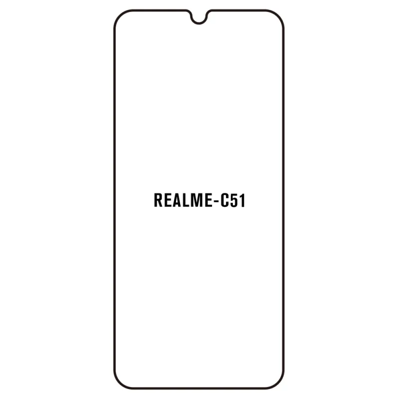 Sunshine Realme C51 Predná Hydrogél ochranná fólia Strih: Predná 1, Typ fólie: Anti-Spy (Privacy)