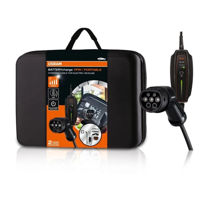 OSRAM nabíječka pro elektromobily BATTERYcharge 7PIN | PORTABLE | Type 2 OPC20A05