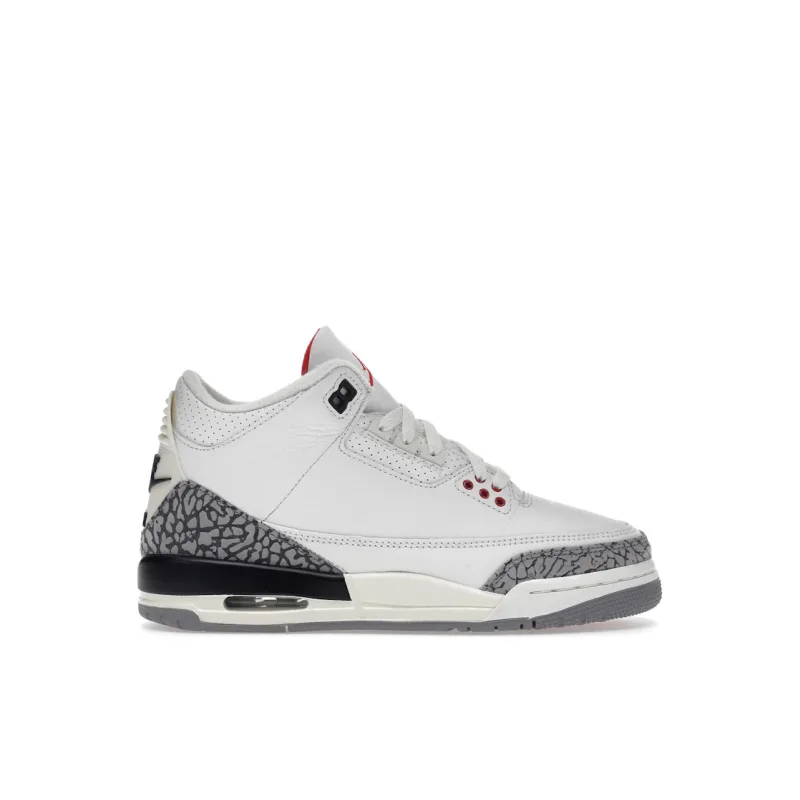 Jordan 3 Retro White Cement Reimagined (GS) - 37.5
