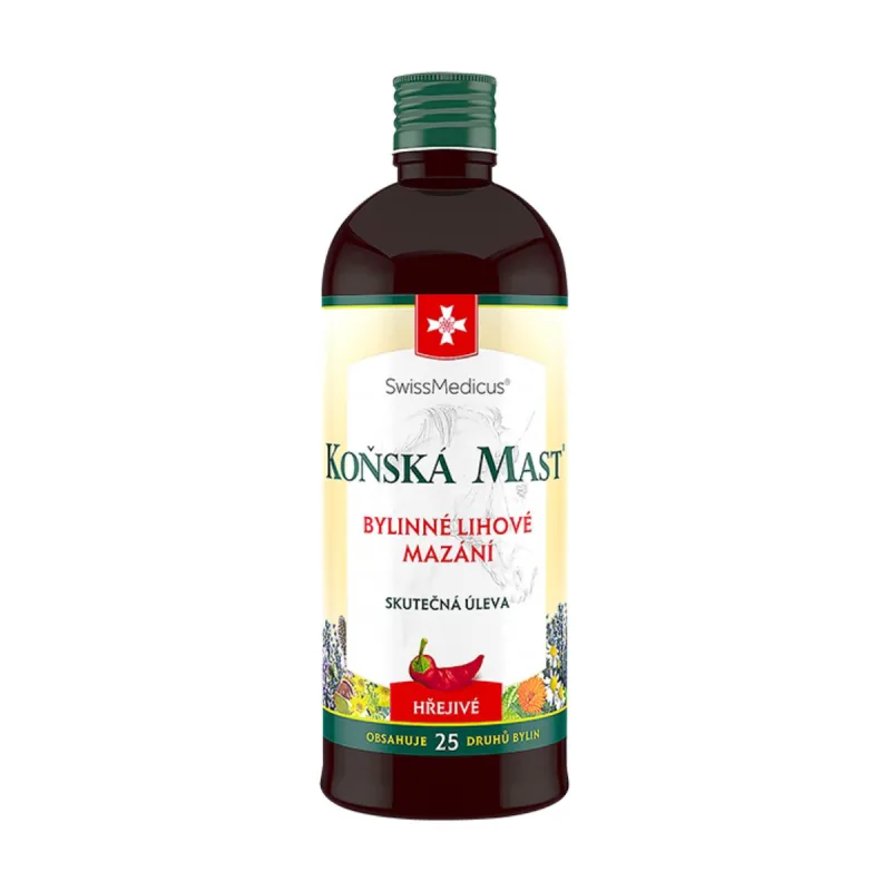 SwissMedicus Konská masť - hrejivý bylinný balzam - 400 ml -