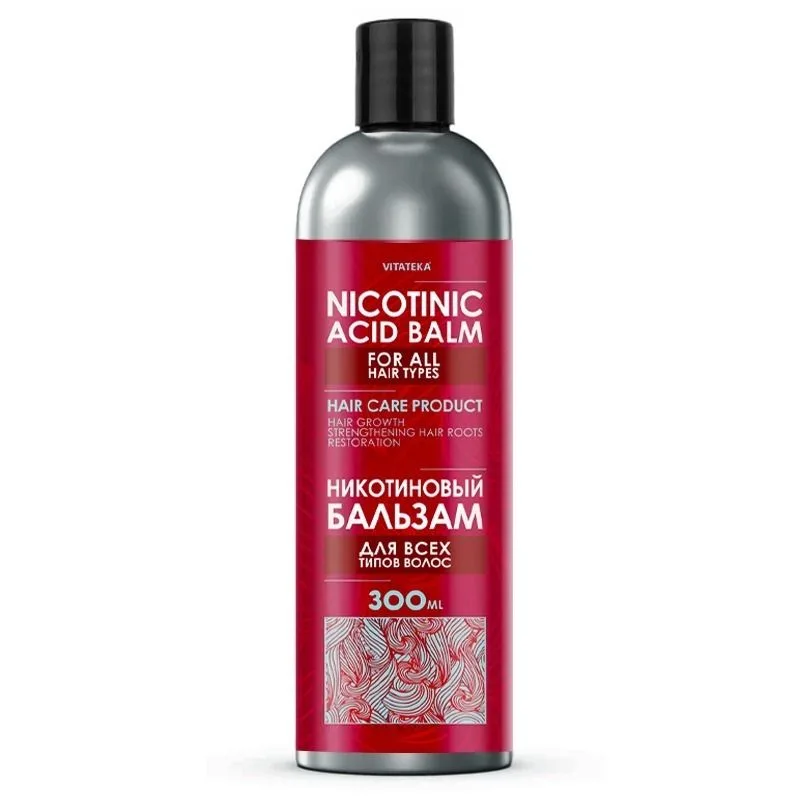 Vitateka Balzam s kyselinou nikotínovou pre všetky typy vlasov – 300 ml –