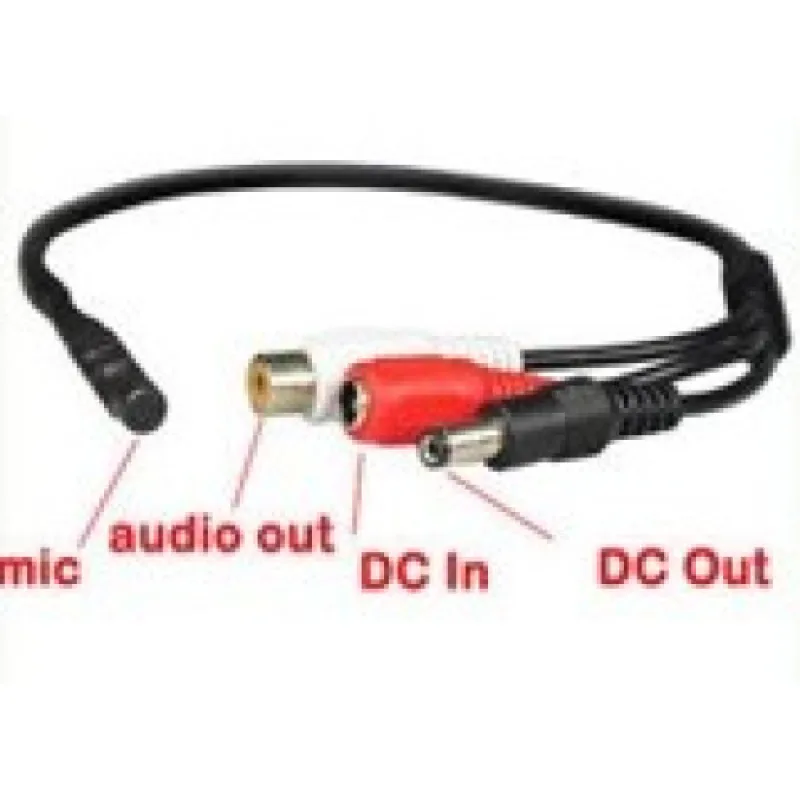 Mikrofon pro bezpečnostní DVR/NVR s předzesilovačem CCTV/AHD/CVI kamery MIC1