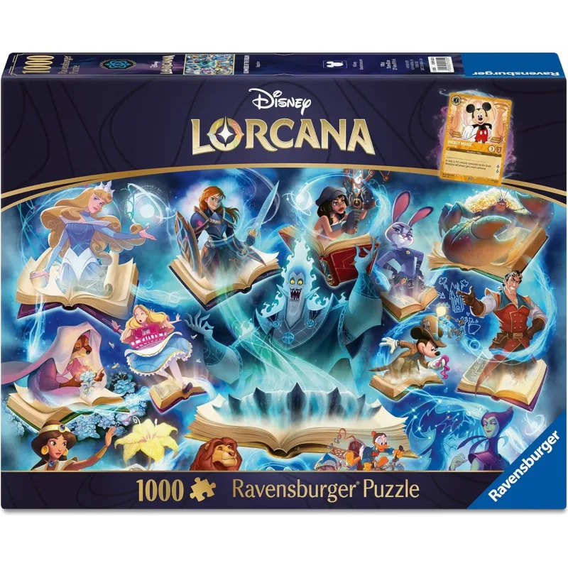 Puzzle Ravensburger 1000 dielikov Disney Lorcana Glimmers of the Realm: Sapphire