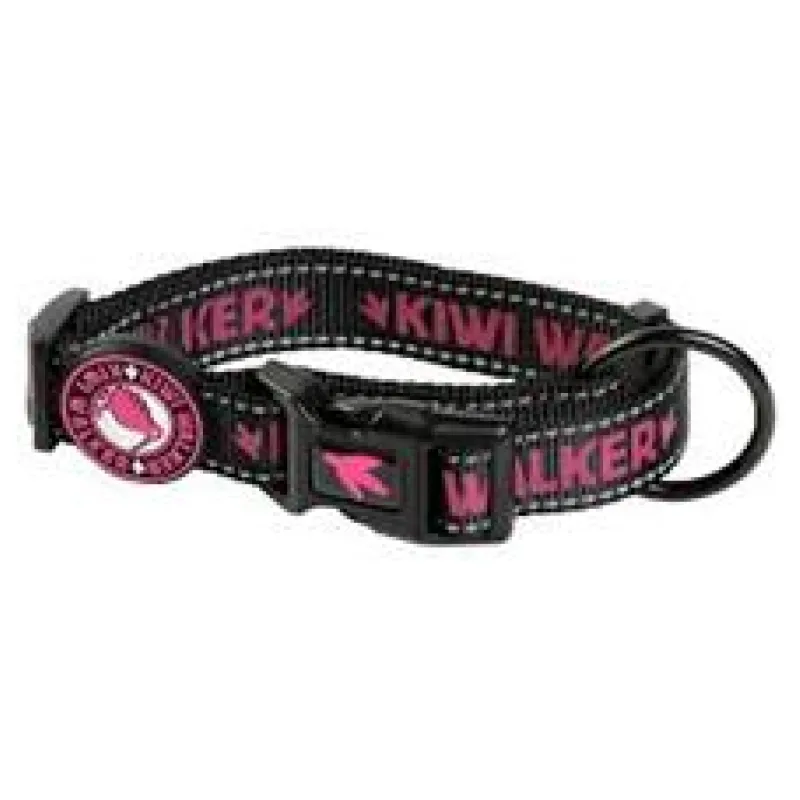 Obojek nylon 32-45/2cm Kiwi 1ks růžová