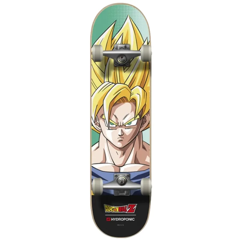 Hydroponic x DragonBall Goku Super Saiyan Skateboard Komplet (8"|Žltá)