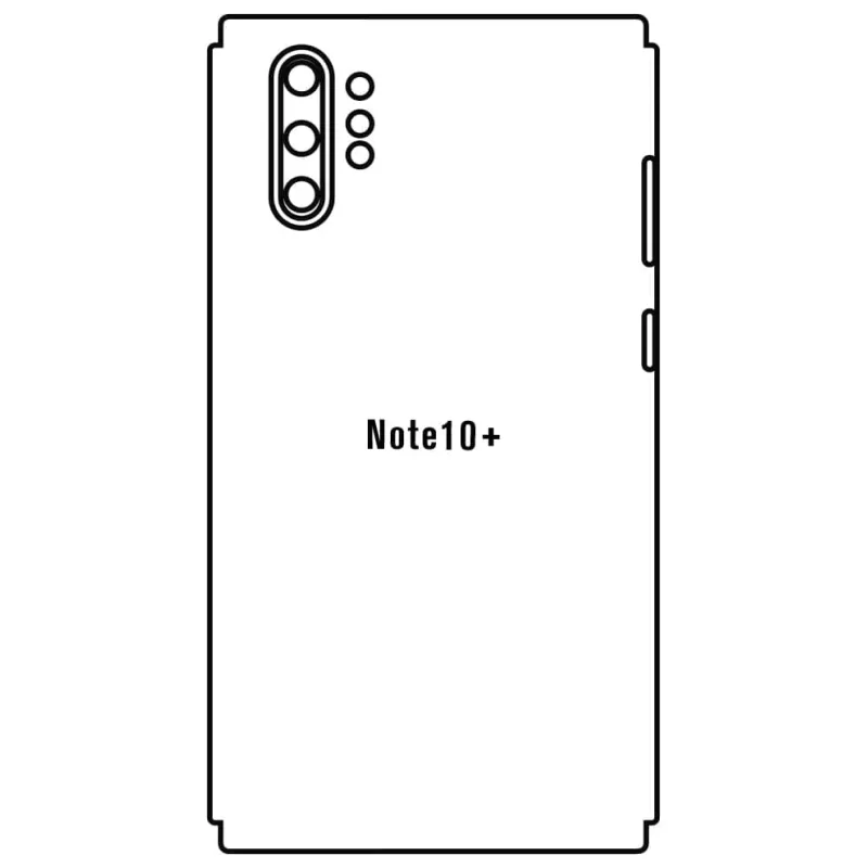 Sunshine Samsung Note10+ Zadná Hydrogél ochranná fólia Strih: Zadná časť a rám 5, Typ fólie: Matná