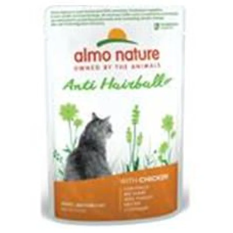 Almo Nature Daily Menu Functional cat kaps. Anti-Hairball kuře 70g