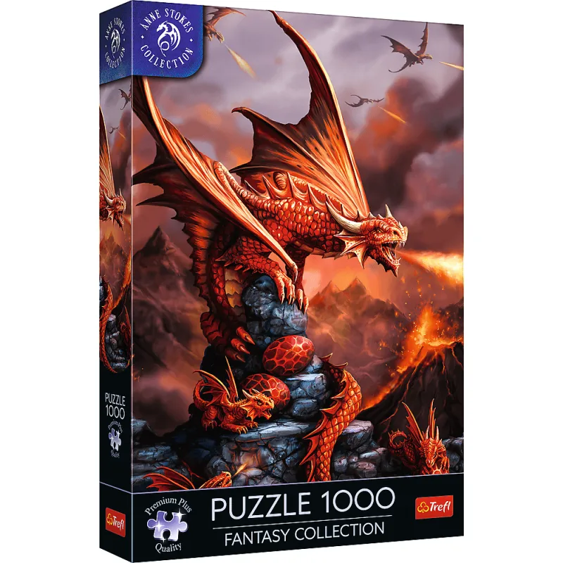 Puzzle Trefl 1000 dielikov Fantasy Collection: Ohnivý drak