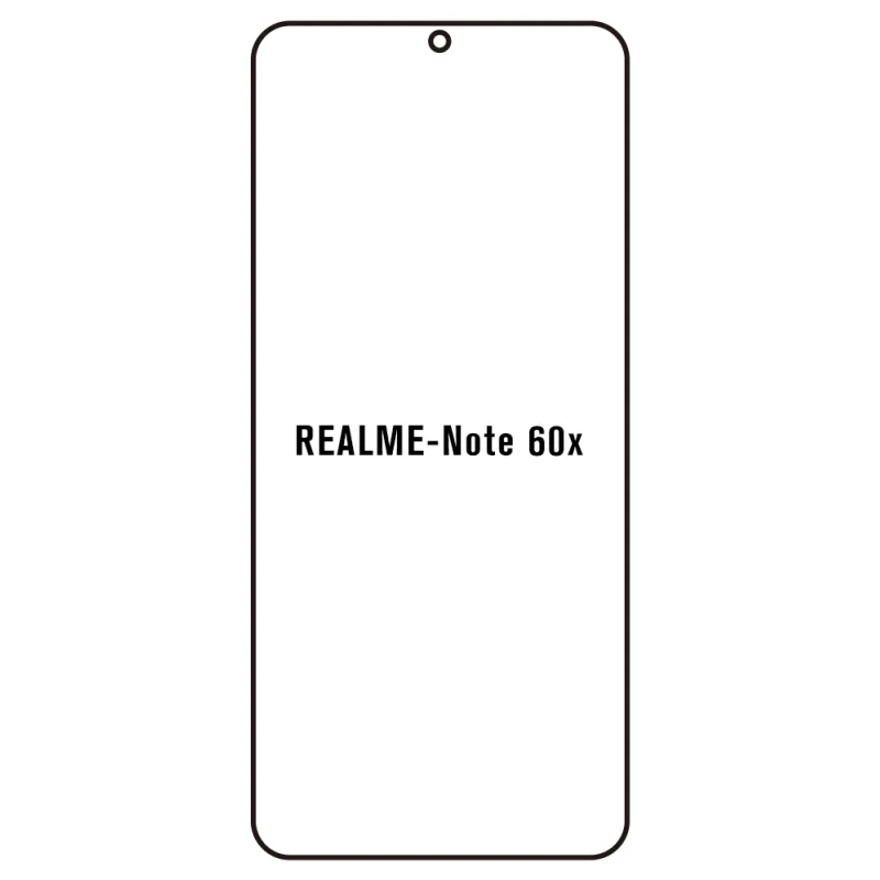 Sunshine Realme Note 60x Predná Hydrogél ochranná fólia Strih: Predná 3, Typ fólie: Číra