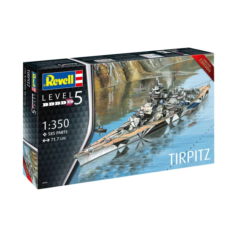 Revell Plastic ModelKit loď 05096 - Nemecká bojová loď WWII TIRPITZ (1:350)