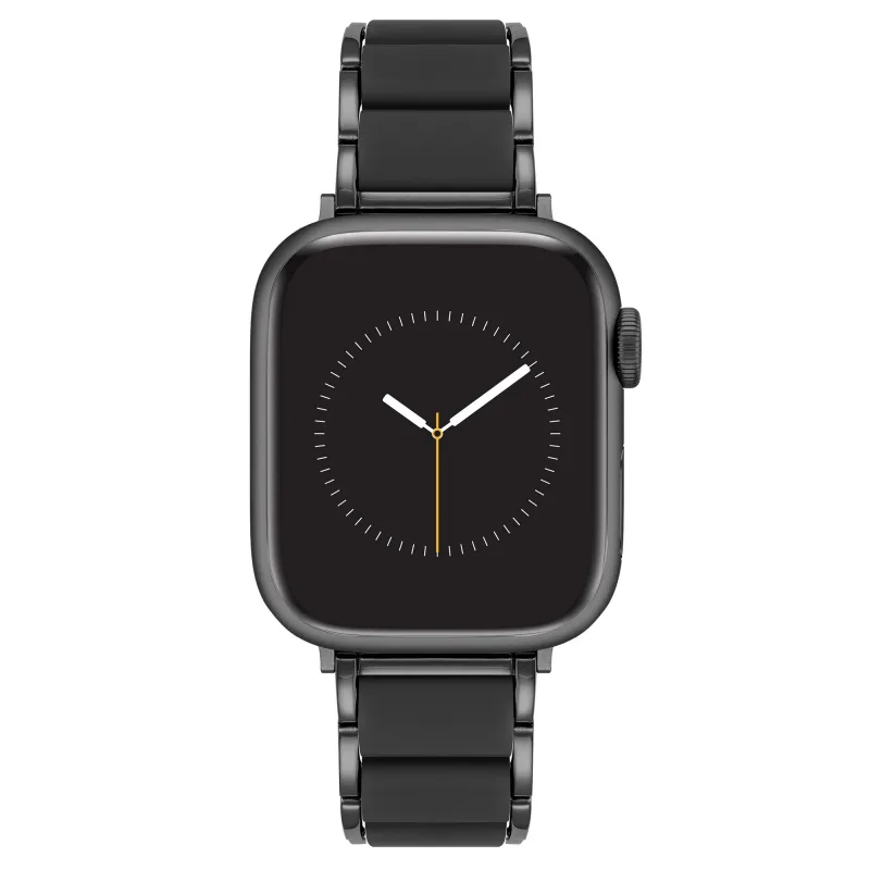 Anne Klein Remienok kombinácia silikónu a ocele pre Apple Watch 42/44/45 WK/1055BKBK42