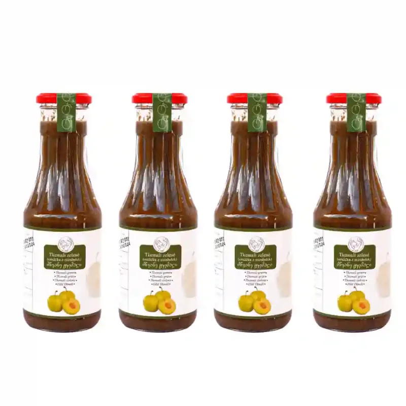 4x Tkemali zelené - 370 ml.
