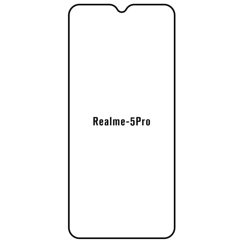 Sunshine Realme 5 Pro Predná Hydrogél ochranná fólia Strih: Kompatibilná s krytom, Typ fólie: Anti-Spy (Privacy)