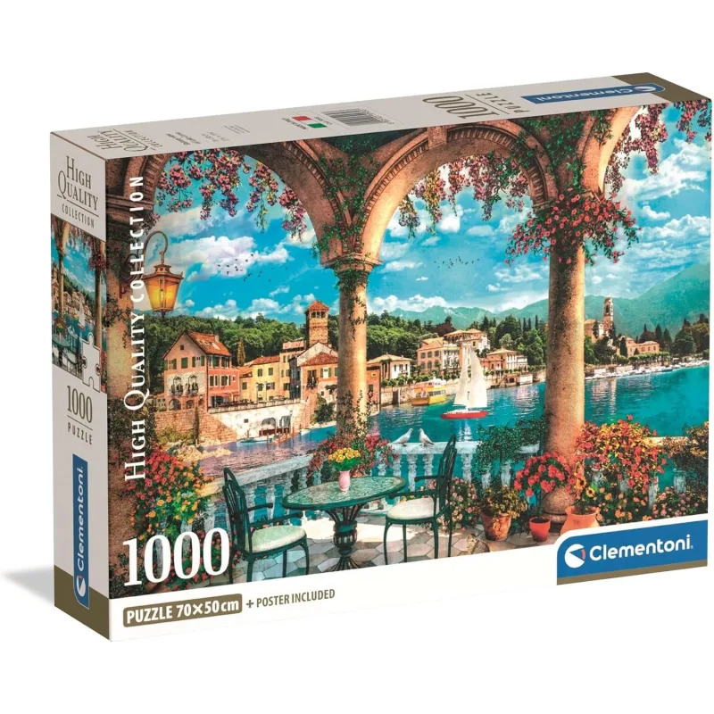 Puzzle Clementoni 1000 dielikov Pohľad z balkóna na Komské jazero