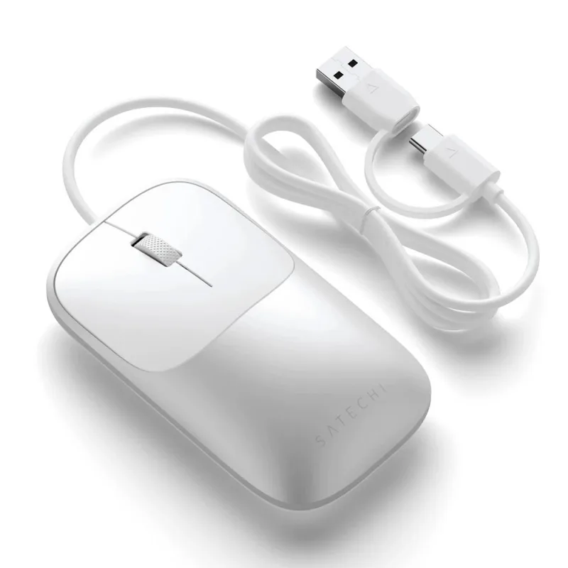 Satechi myš Slim LX Wired Mouse - Silver