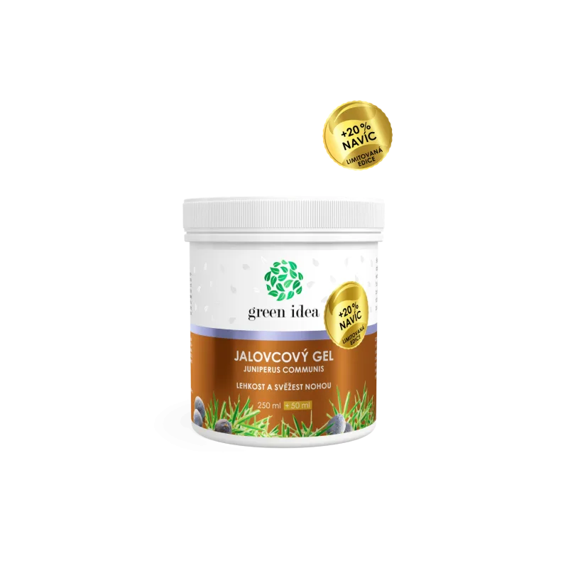 Green idea Masážny gél borievka – limitovaná edícia +20 % NAVYŠE 300 ml –
