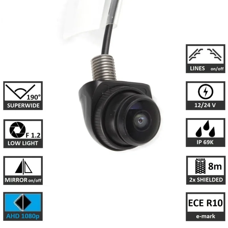 BC UNI-WIDE AHD Mini kamera 1080p AHD, 180° BC UNI-WIDE AHD
