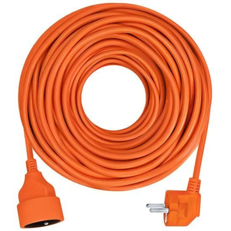Solight 1z prodlužovací přívod - spojka, 15m, 3 x 1, 5mm2, oranžová…