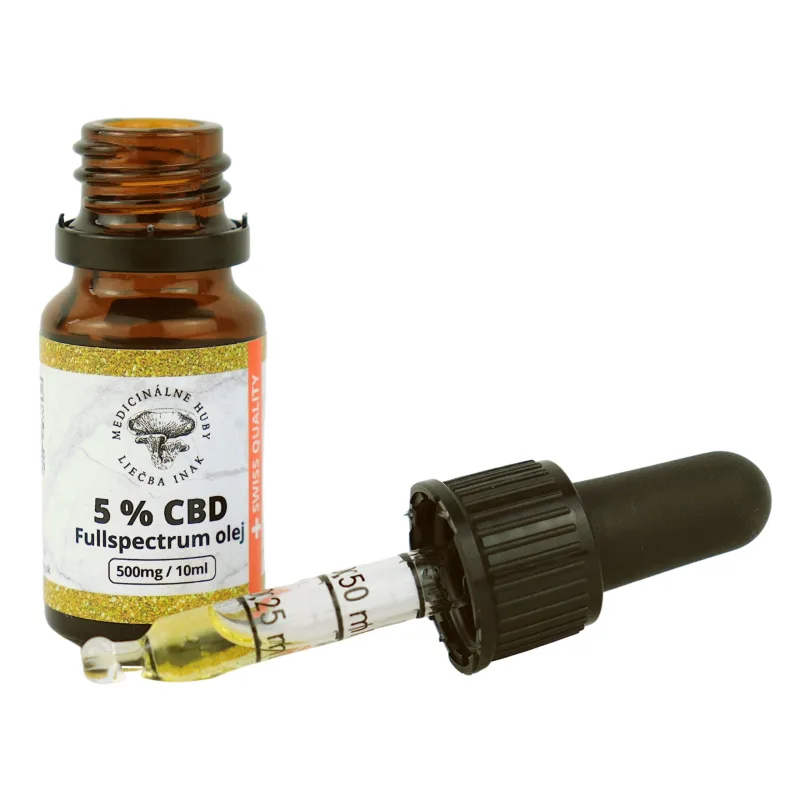 5% CBD v MCT oleji, Full Spectrum, 10 ml, MedicinalneHuby.sk