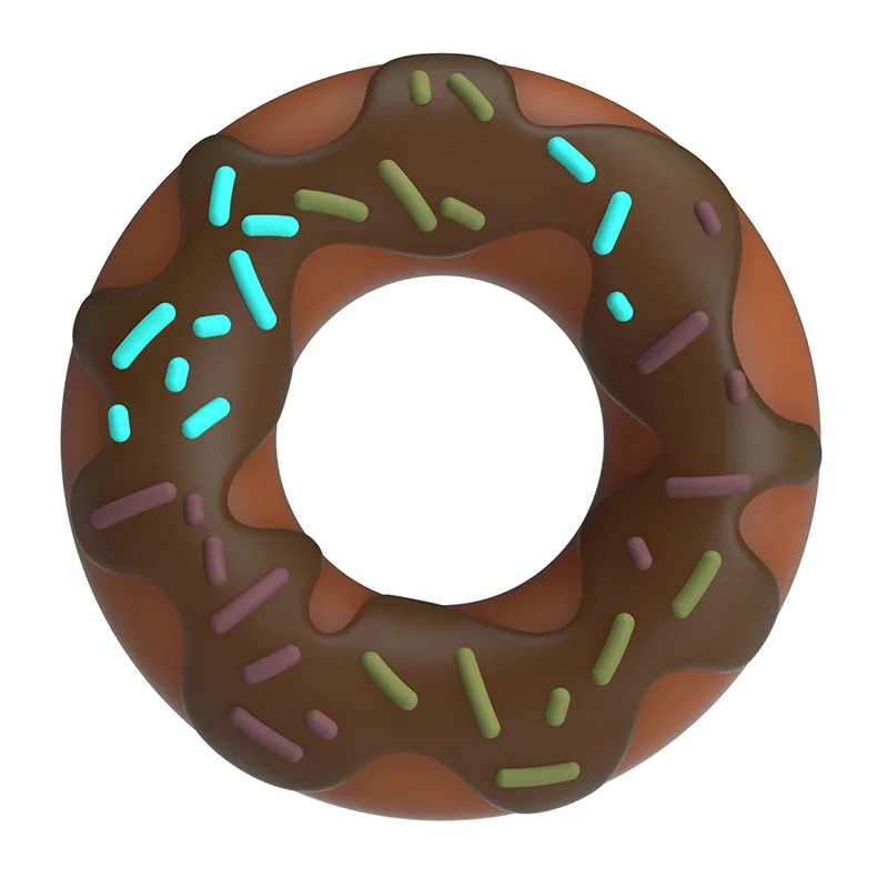 Pretty Love Choco Super Donut Silicone Cock Ring