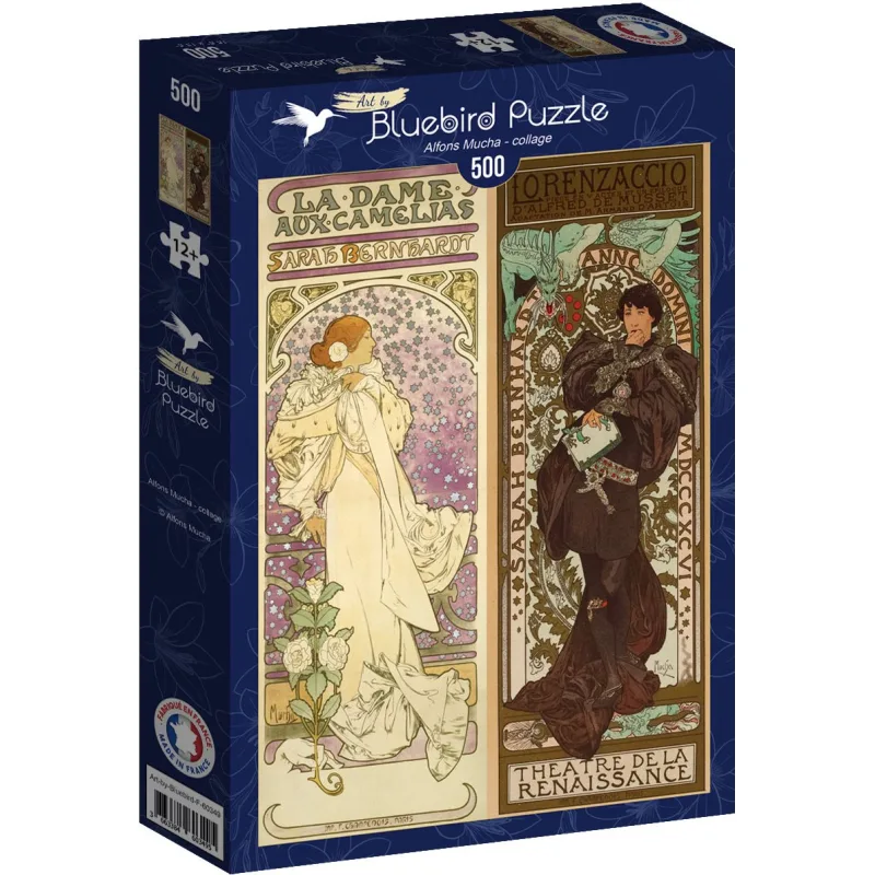 Puzzle BLUEBIRD 500 dielikov Alfons Mucha - koláž